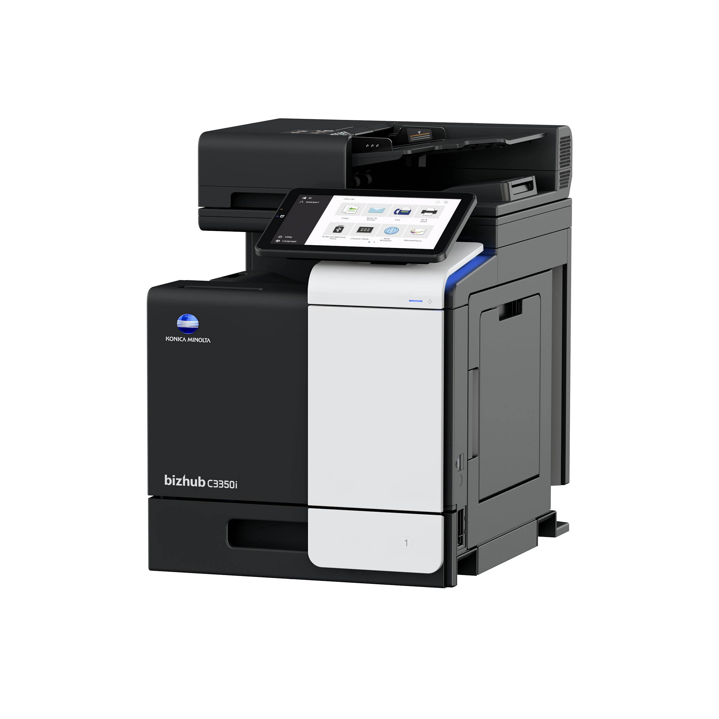 konica minolta bizhub c3350i right